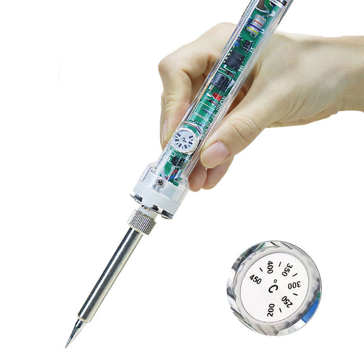 Combo Mỏ Hàn Điều Chỉnh Nhiệt Độ 907 60W-220V Tặng Sensor Hàn 907 60W
