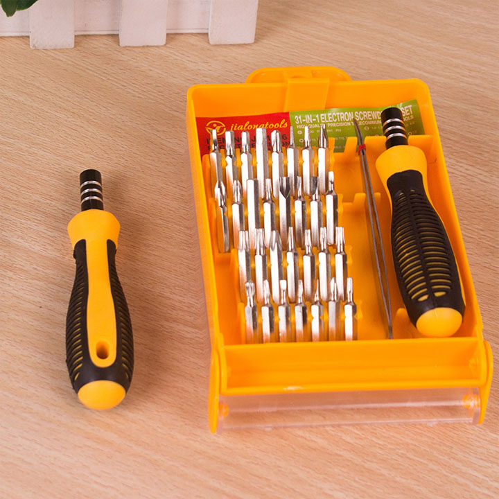 Bộ Tô Vít 32 Đầu Screw ( Tặng 1 Kẹp Linh Kiện Cong )