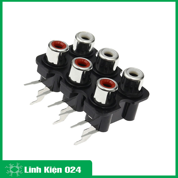 Trạm RCA 6 Cổng AV Chân Cong