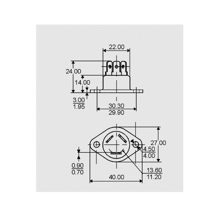 Triac BTA40-700B RD-91 40A 700V