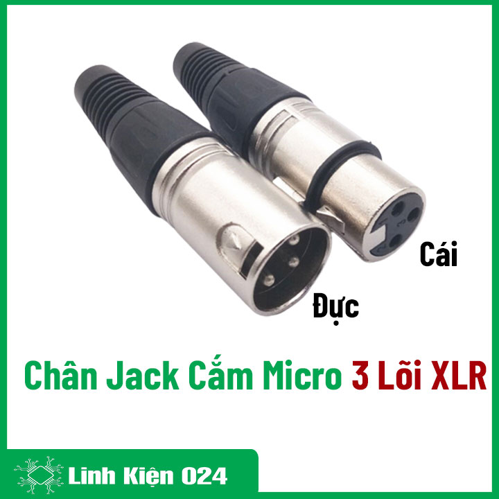 Chân Jack Cắm Micro Thụy Sĩ Canon ba lõi XLR Canon 3 Chân