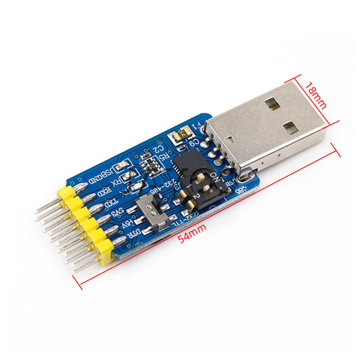 USB Giao Tiếp Từ Com CP2102 Sang TTL RS232/485 3V3 / 5V V2 (K3B2)