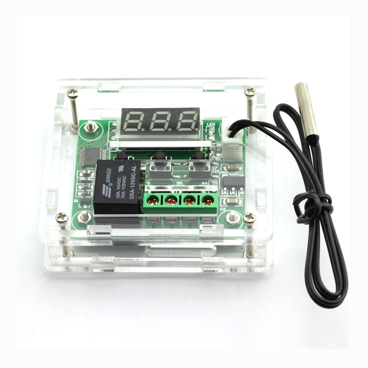 Vỏ Mica Module  Điều Khiển Relay Bằng Cảm Biến Nhiệt Độ XH-W1209