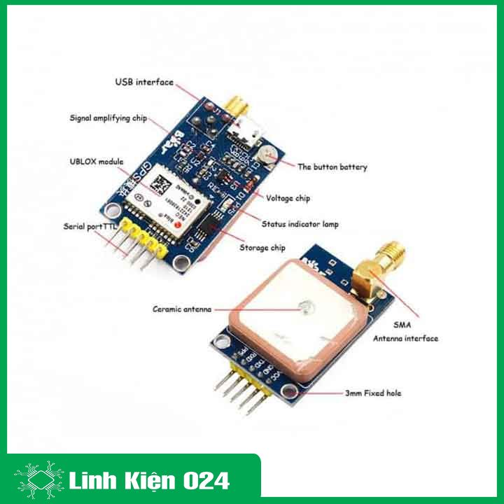 Module định vị GPS U-Blox NEO-M8N-0-10(k3e2)