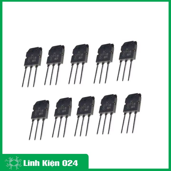 Combo 10 Con D718 TO-247 Trans NPN 8A 120V
