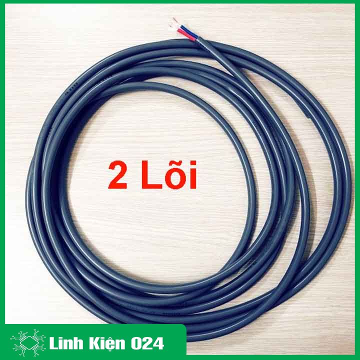 Dây Điện Đen Tròn 0.3M 2 - 3 - 4 Lõi 0.3MM Chất Liệu Dây Đồng 100% Dây Điện Loại Tốt