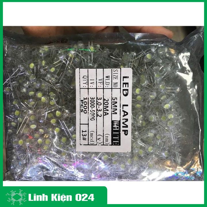 LED Lùn Phi 5mm - Gói 10 Con