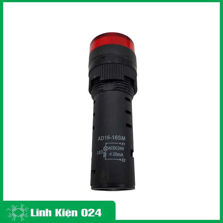 Đèn Báo Nguồn Có Còi AD16-16SM 24VDC