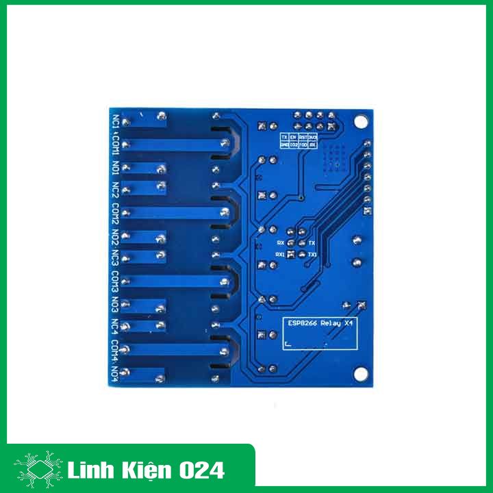 Module Relay ESP8266 ESP-01 DC 12 V 4 Kênh Hỗ Trợ  Điều Khiển Từ Xa Trên  Điện Thoại (K3D6)