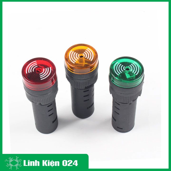 Đèn Báo Nguồn Có Còi AD16-16SM 24VDC