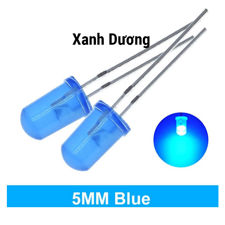 Led Phủ Màu 5mm - Gói 10 Con