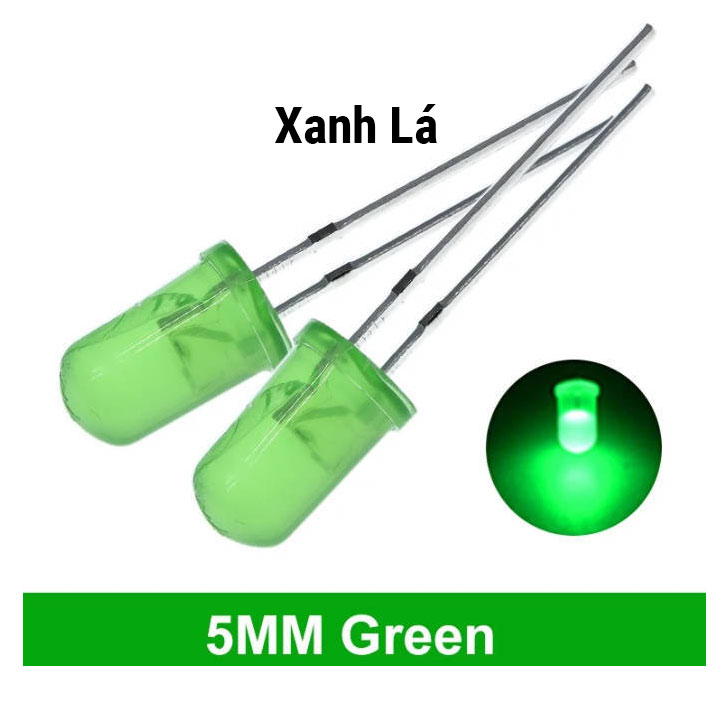 Led Phủ Màu 5mm - Gói 10 Con