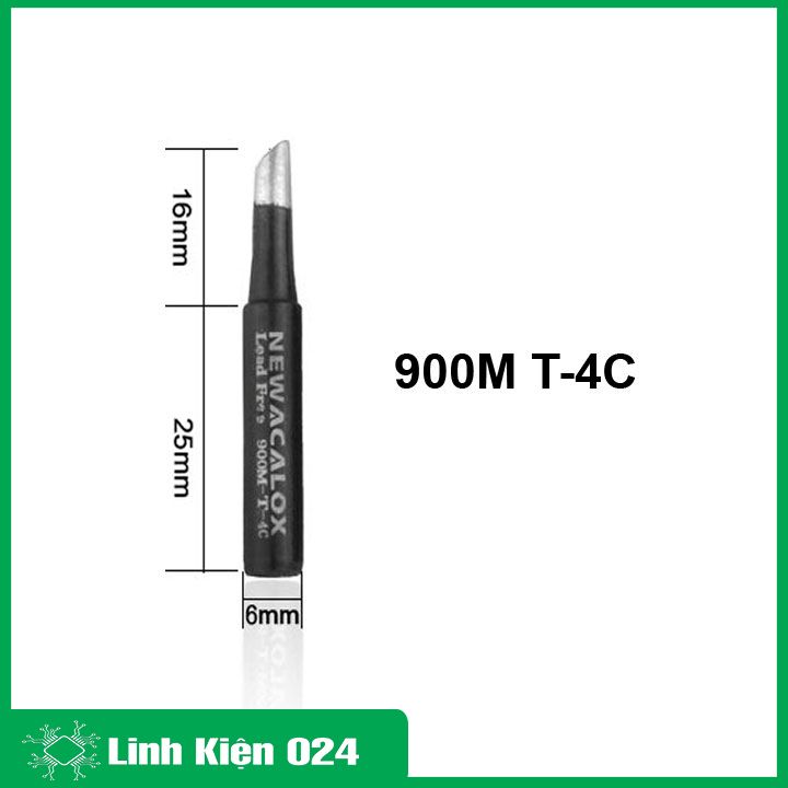 Mũi Hàn 900M Cho Máy Hàn 936/937 906 908 Loại Zin Màu Đen