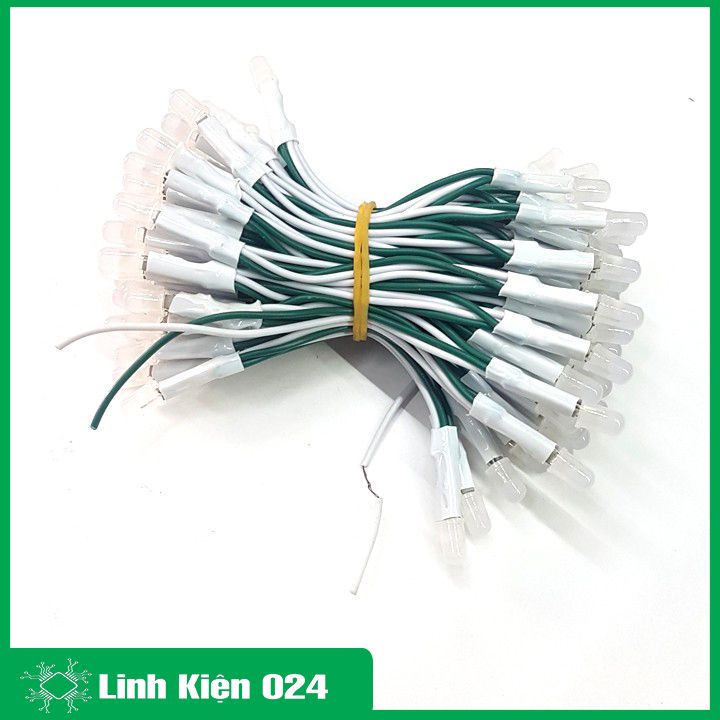 Cuộn 100 Bóng Led Liền Dây Ø5mm Đủ Màu