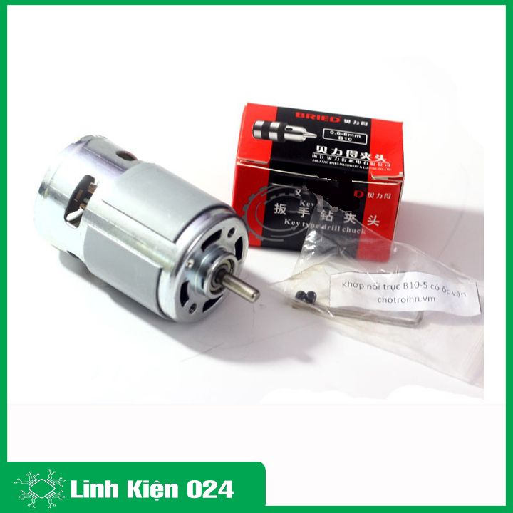 Máy Khoan 775 Tự Chế Từ Động Cơ 775 Trục D và Phụ Kiện V3