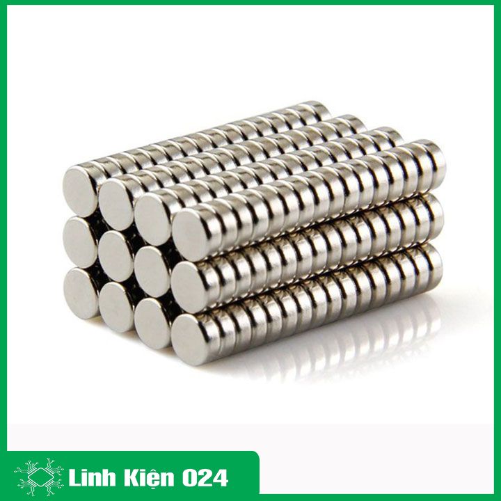 Bộ 50 Viên Nam Châm Đất Hiếm Tròn 5x2mm (Từ Tính Hút Cực Mạnh)