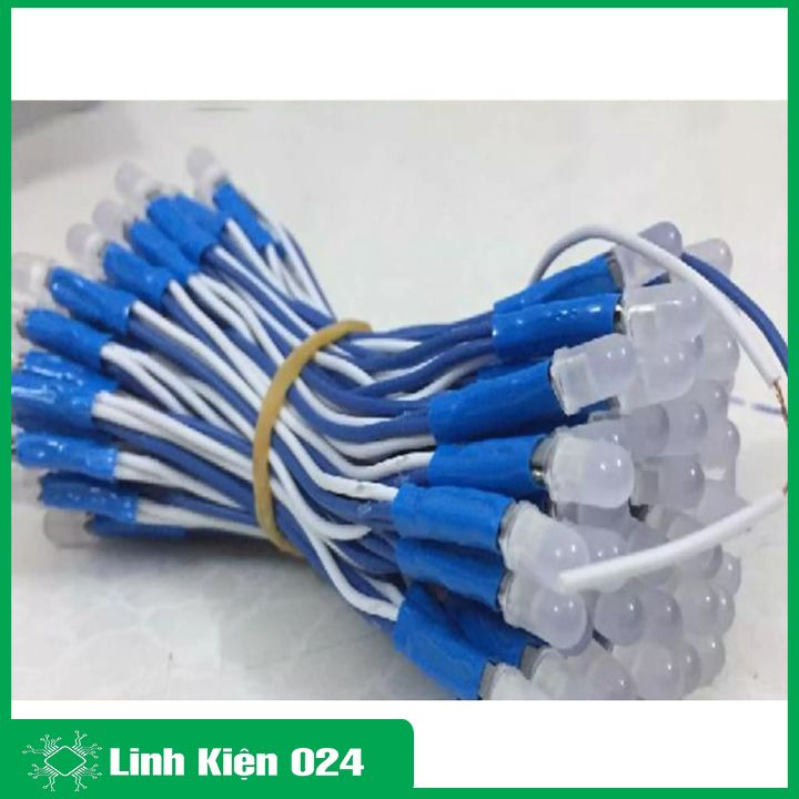 Cuộn 100 Bóng Led Liền Dây Ø5mm Đủ Màu