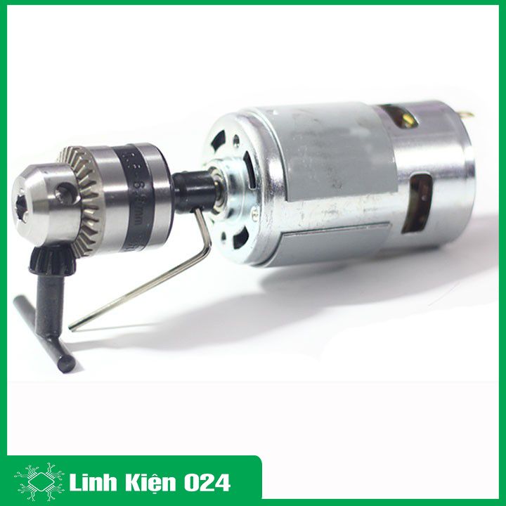 Máy Khoan 775 Tự Chế Từ Động Cơ 775 Trục D và Phụ Kiện V3