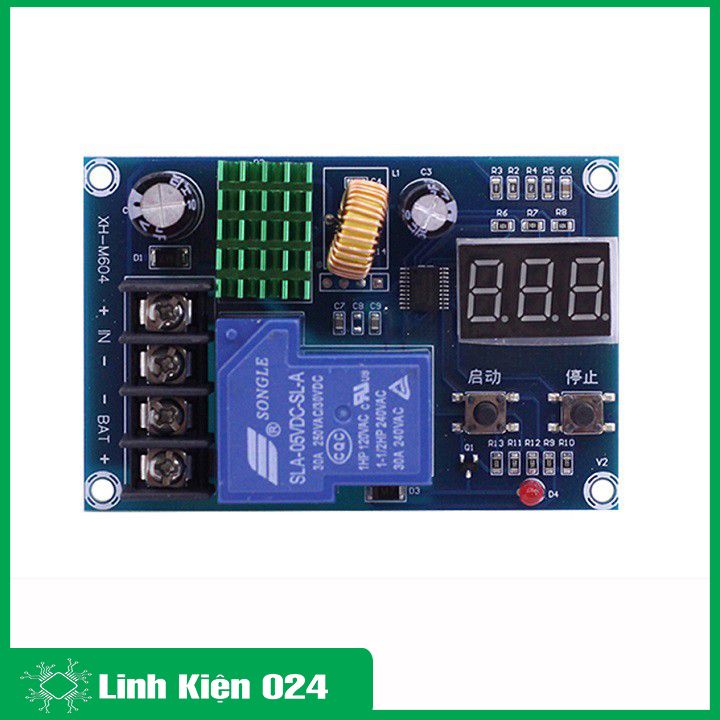 Mạch Đóng Ngắt Pin và Acquy 6-60V 30A Có Bảo Vệ Hiển Thị Điện Áp XH-M604 (K2B7)