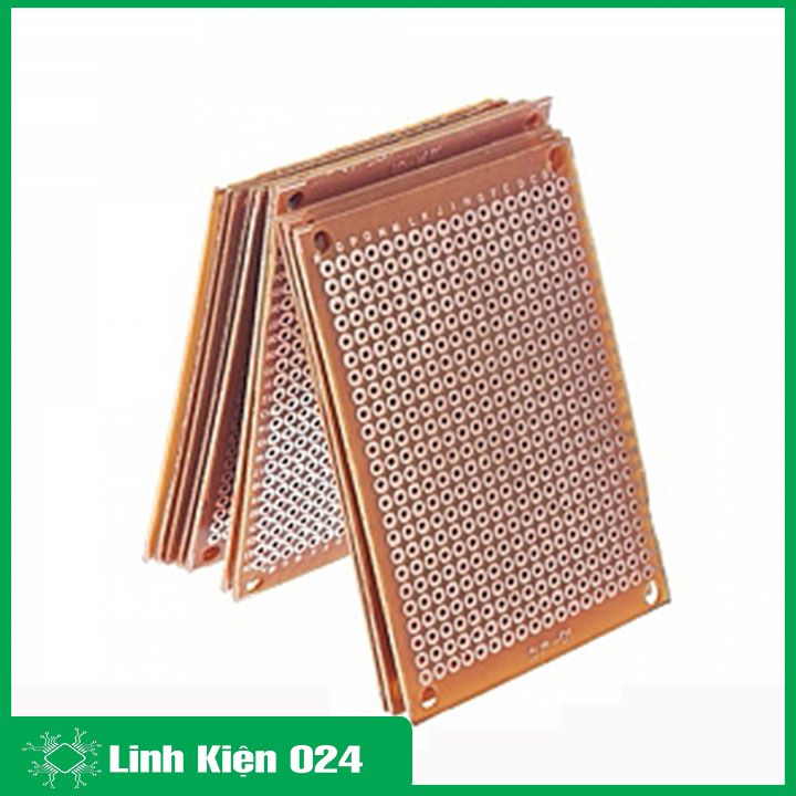Phíp Đồng Lỗ - Bảng Mạch Đục Lỗ Sẵn PCB Nâu Kích Thước 7x9MM