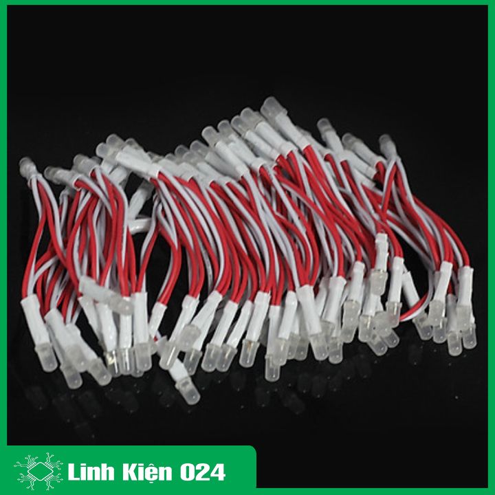 Cuộn 100 Bóng Led Liền Dây Ø5mm Đủ Màu