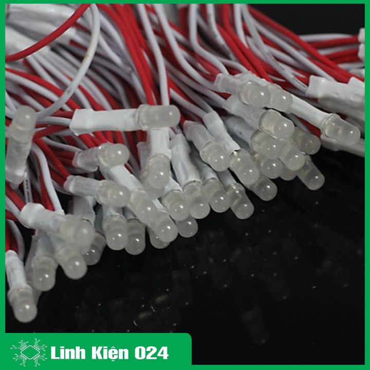 Cuộn 100 Bóng Led Liền Dây Ø5mm Đủ Màu