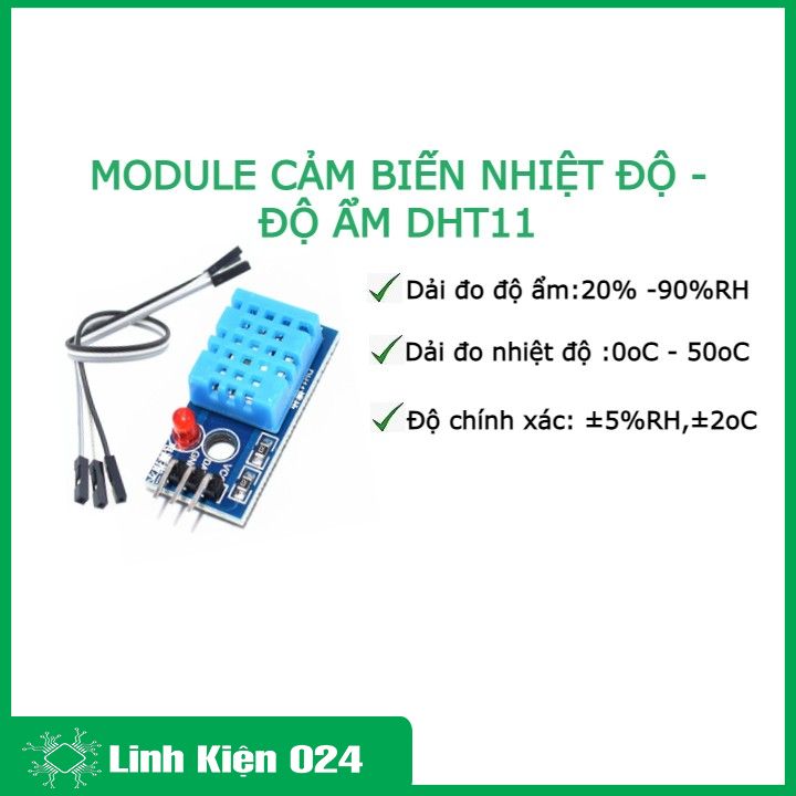 MODULE CẢM BIẾN NHIỆT ĐỘ - ĐỘ ẨM DHT11 (k3c14)