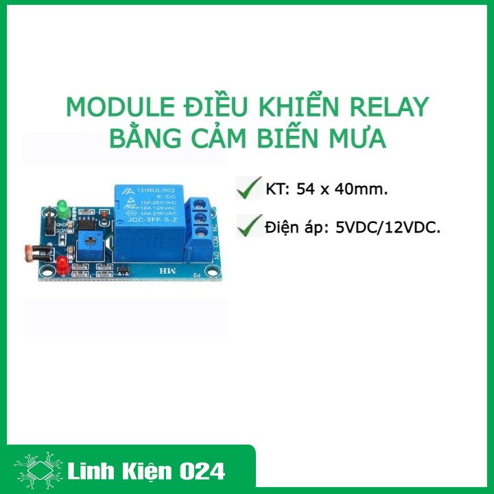 MODULE ĐIỀU KHIỂN RELAY BẰNG CẢM BIẾN MƯA (K4C2)