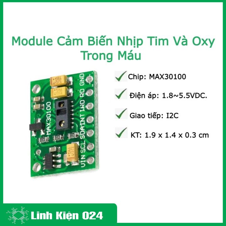 Module Cảm Biến Nhịp Tim Và Oxy Trong Máu MAx 30100 (K3F18-1)