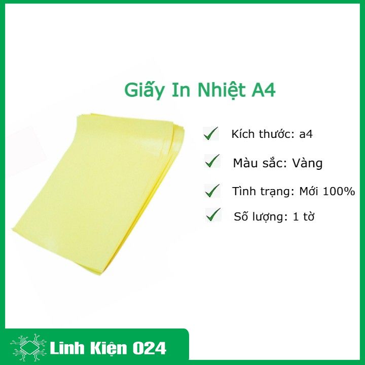 Giấy In Nhiệt A4 - 1 Tờ