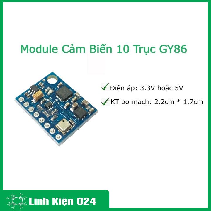 Module Cảm Biến 10 Trục GY86 MP6050+HMC5883L+MS5611 (K3E16-2)