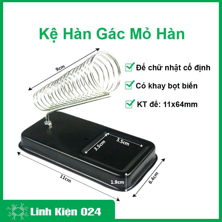 Kệ Hàn Gác Mỏ Hàn Lò Xo Đế Vuông