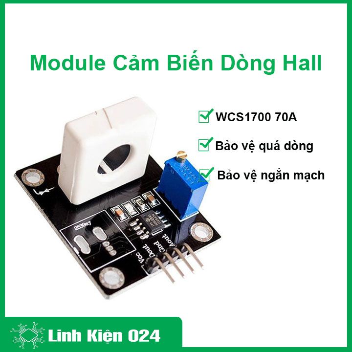 Module Cảm Biến Dòng Hall WCS1700  70A Bảo Vệ Quá Dòng Ngắn Mạch (K3H20)