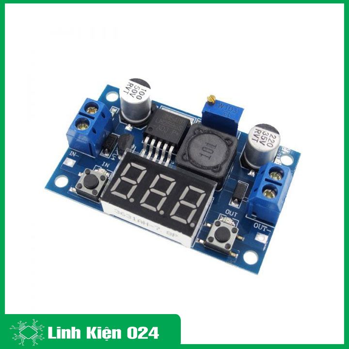 Module Buck Hạ Áp LM2596 Màn Hình Hiển Thị Led In 4-40V Out 1.25-37V 3A (K2F8)