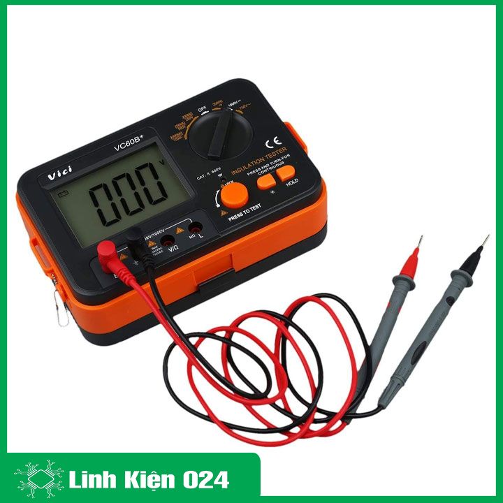 Đông Hồ Đo Điện Trở Cách Điện Megohm Kỹ Thuật Số VC60+