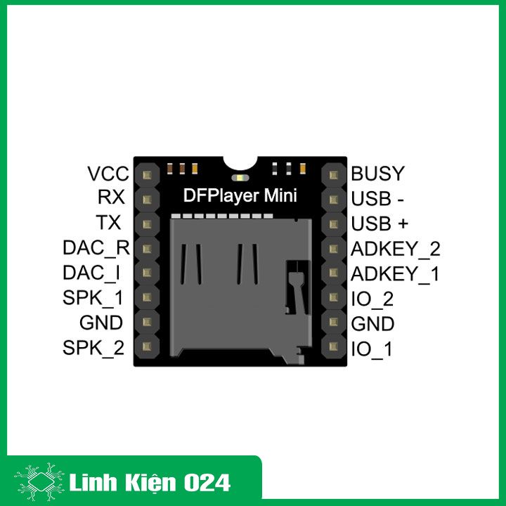 Module  MP3 Mini Player FOR-ARDUINO DFPLAYER (K5I8-1)
