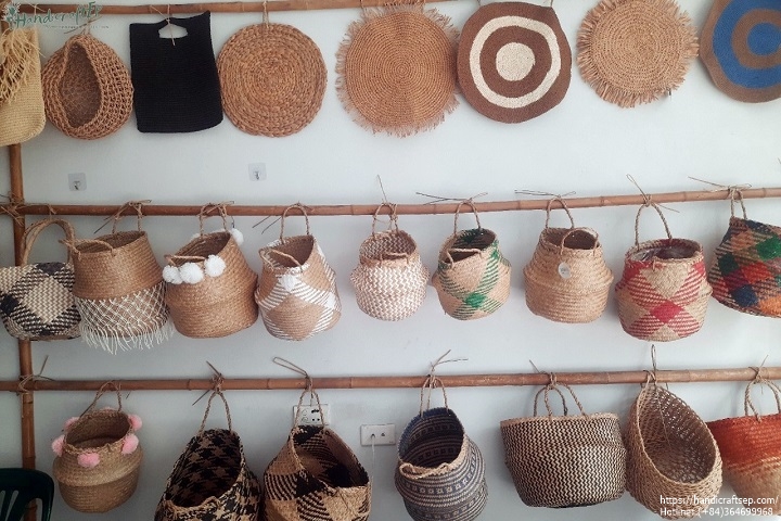 Xưởng sản xuất túi cói giỏ cói chồng cây tại Việt Nam