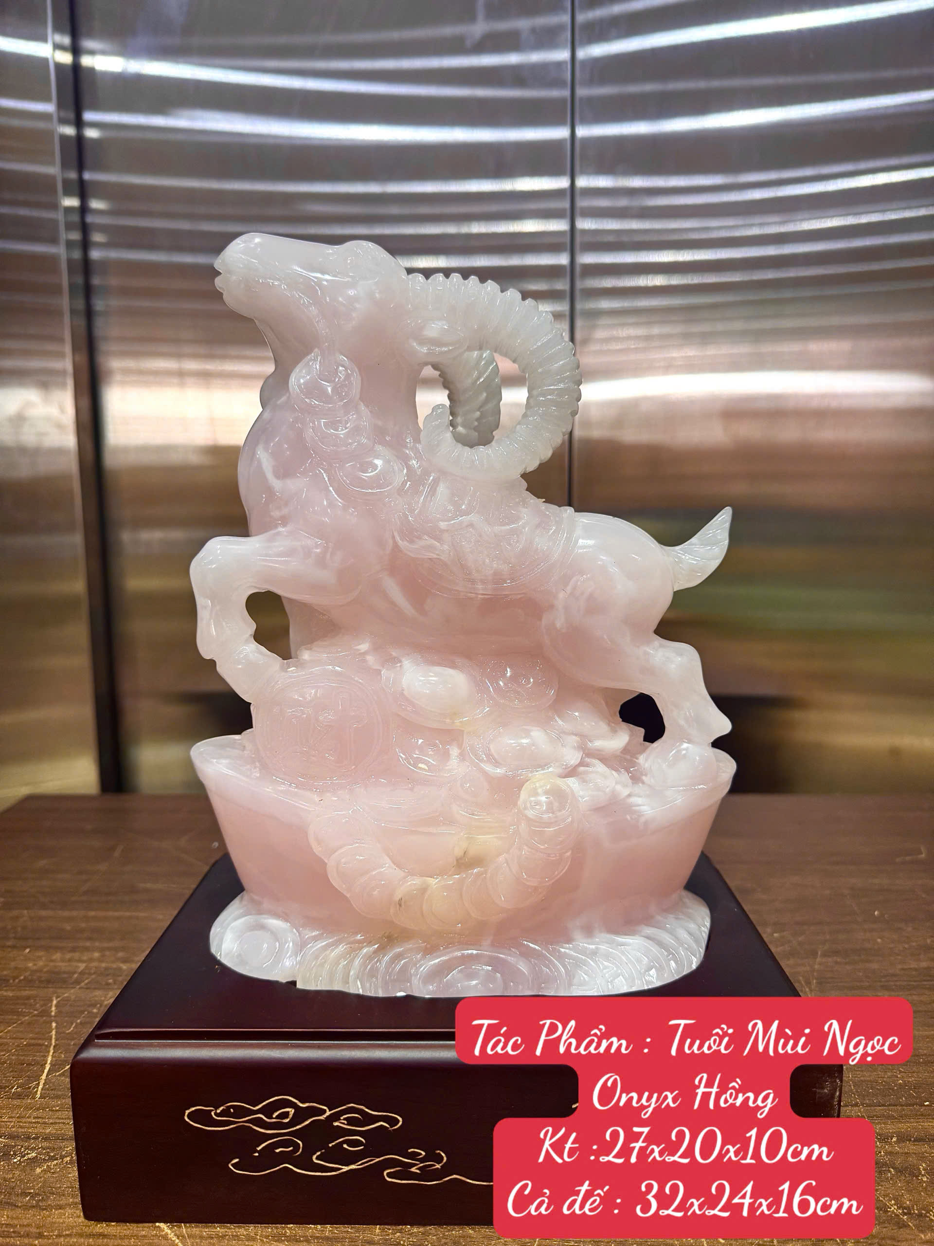 Tuổi Mùi Ngọc Onyx Hồng Kiệt Tác Phong Thủy Cát Tường, Khai Mở Hòa Thuận Và Kích Hoạt Tài Lộc