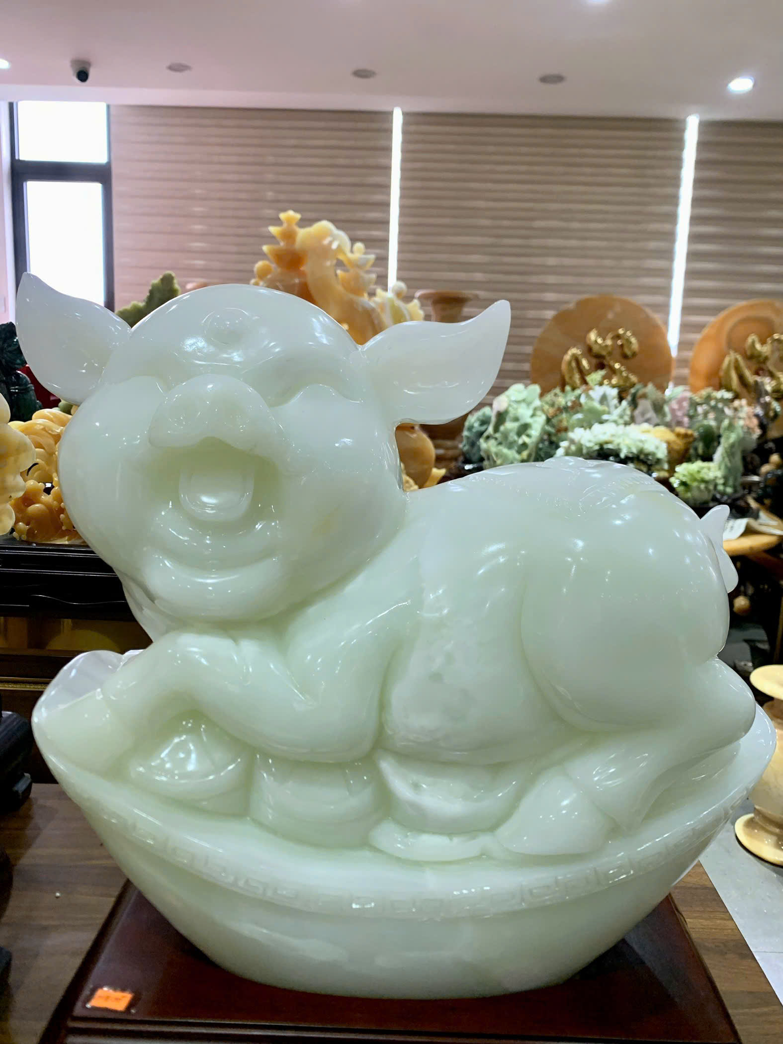 Cụ Heo Tài Lộc Ngọc Onyx Tự Nhiên Sung Túc, Chiêu Trấn Tụ Lộc Gia Đạo An Yên