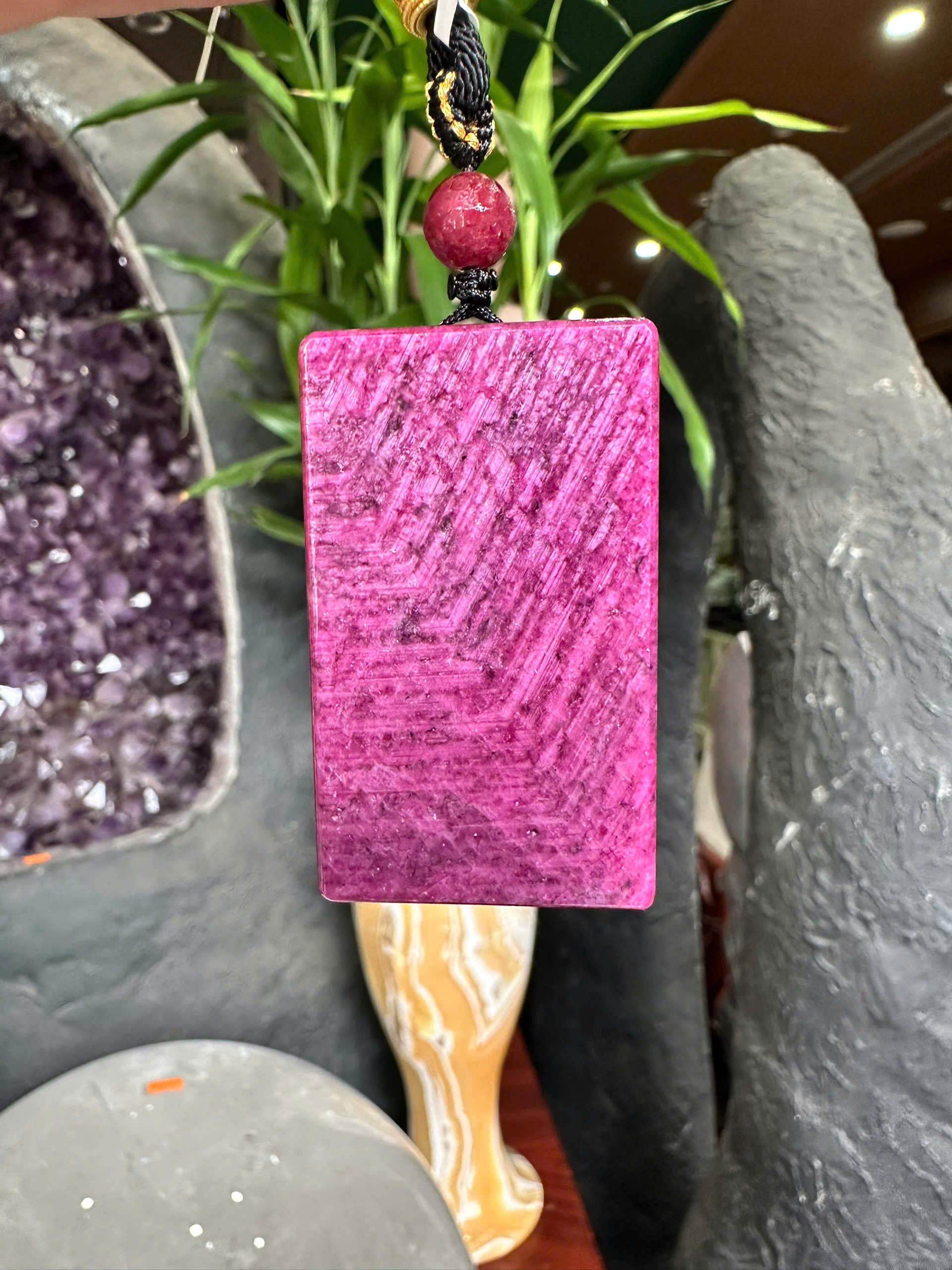 Mặt Dây Vô Sự Bài Ngọc Ruby Quyền Lực Vương Giả, Vạn Sự Bình An
