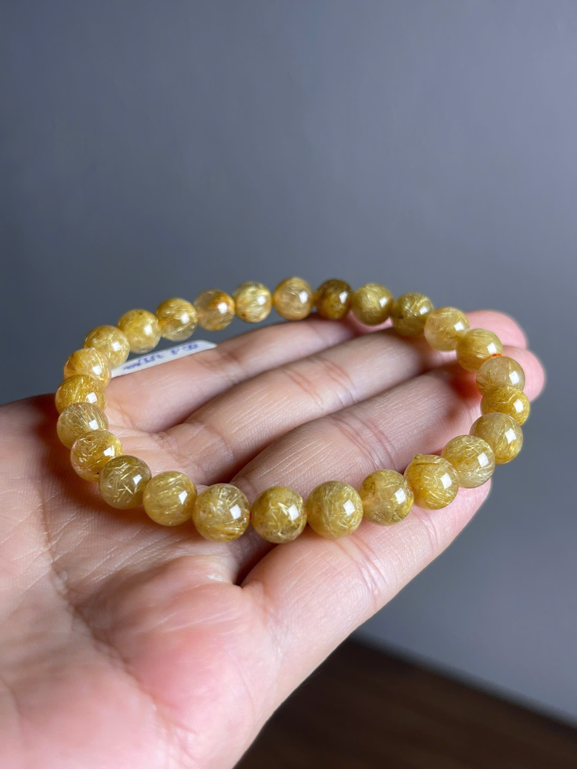 Vòng Tay Thạch Anh Tóc Vàng Chiêu Tài Kích Lộc, Cát Tường Phú Quý