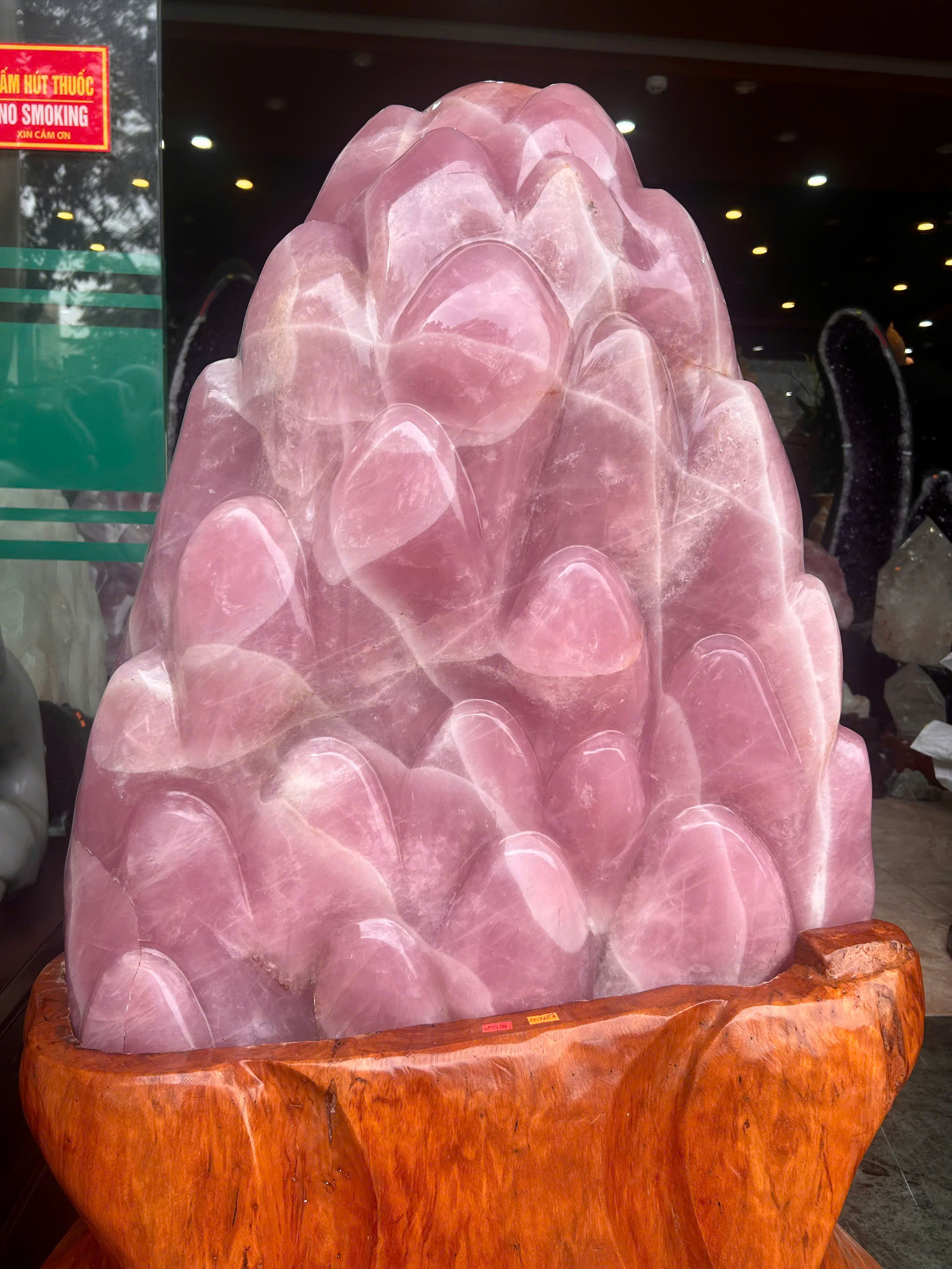 Khối Núi Đại Cảnh Thạch Anh Hồng Trấn Trạch Tự Sơn, Tụ Khí Hòa Thuận