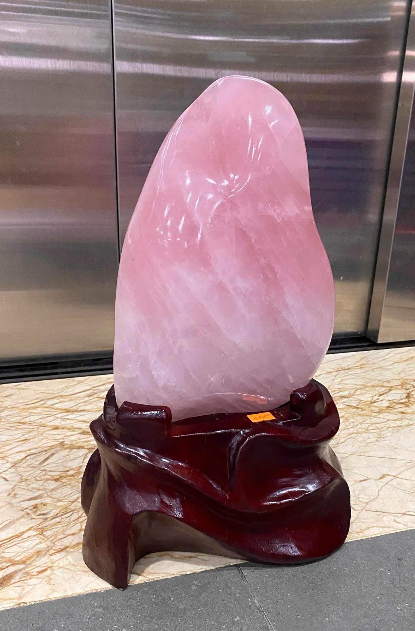 Khối Đại Cảnh Thạch Anh Hồng An Gia Tụ Khí Hòa Thuận Sinh Tài