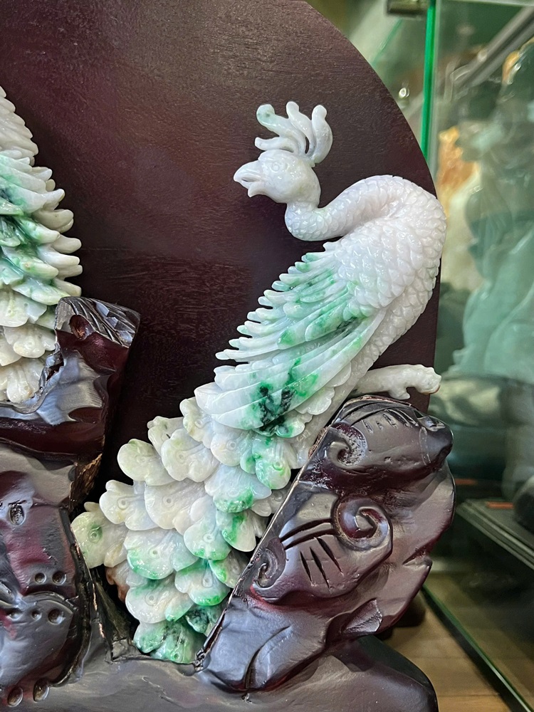 Tam Công Phú Quý Ngọc Phỉ Thuý - Tuyệt Phẩm Sưu Tầm Phòng Khách