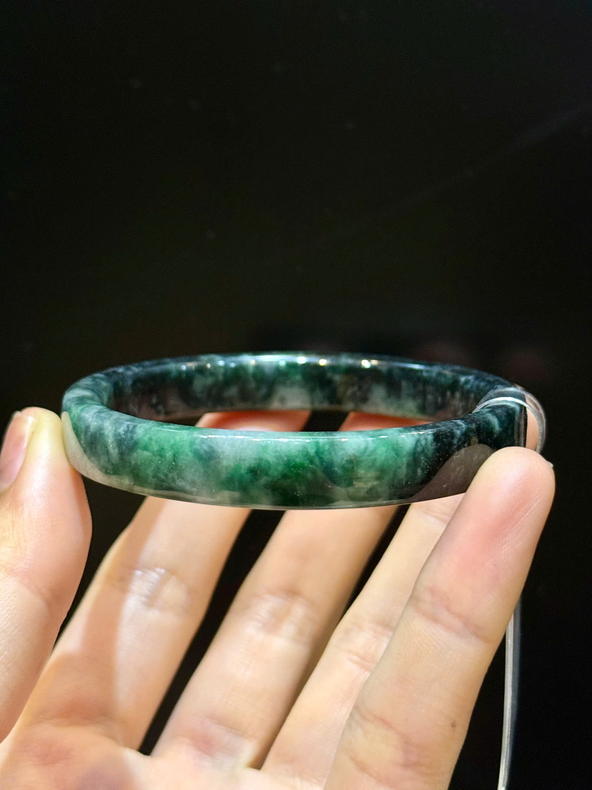 Vòng Bản Liền Ngọc Phỉ Thúy Sang Trọng Quyền Quý, Viên Mãn Bình An