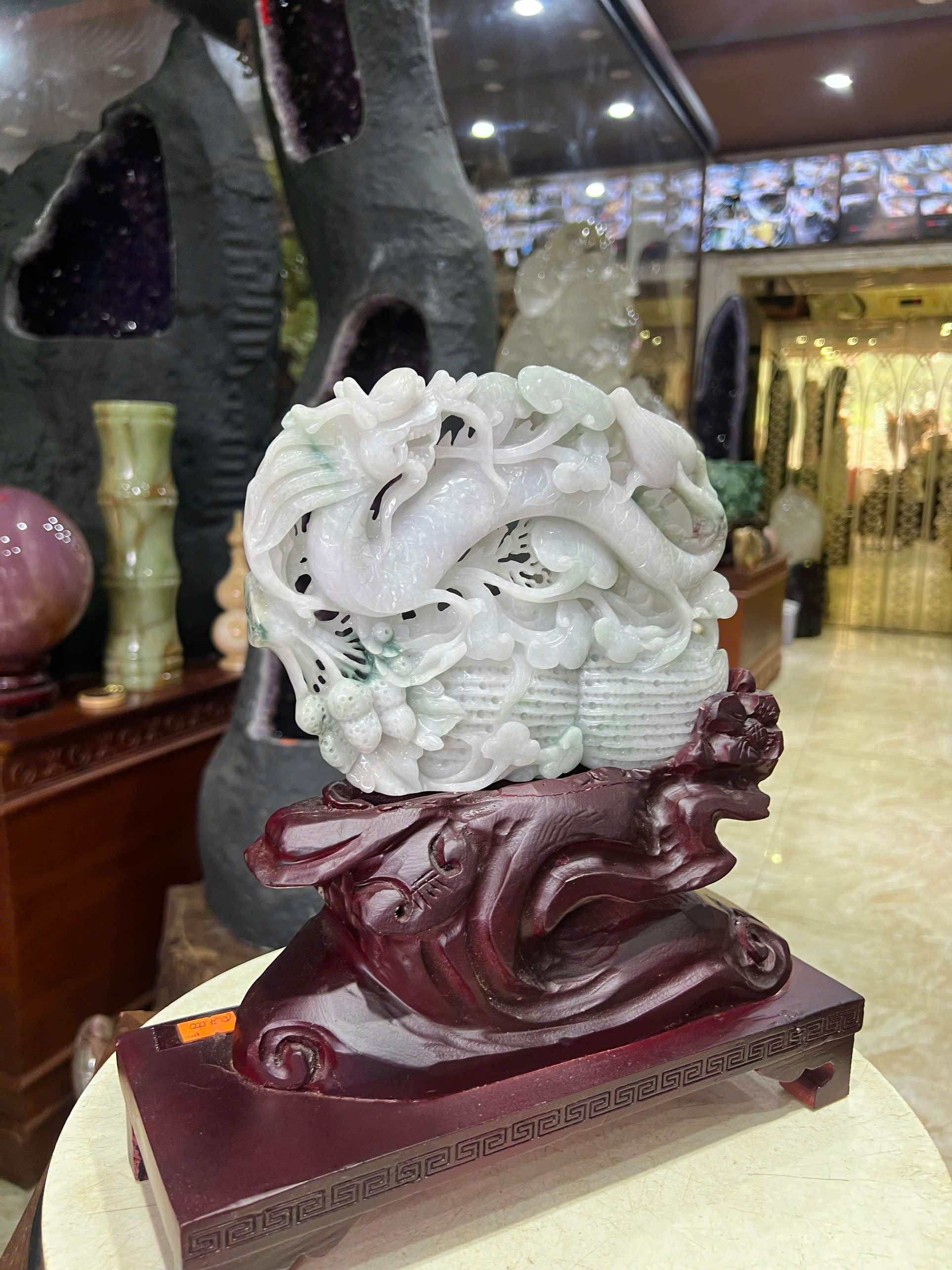 Rồng An Lạc ngọc phỉ thúy – Khai mở bình an, hóa giải thị phi và dưỡng tâm tĩnh lặng