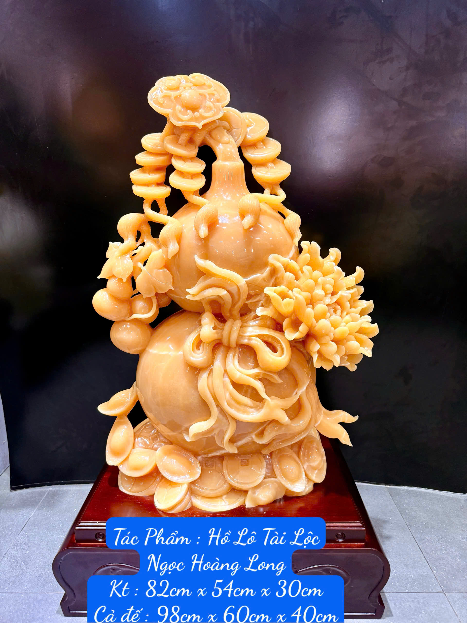Hồ Lô Tài Lộc Ngọc Hoàng Long Thu Hút Cát Khí, Tụ Bảo Trường Tồn