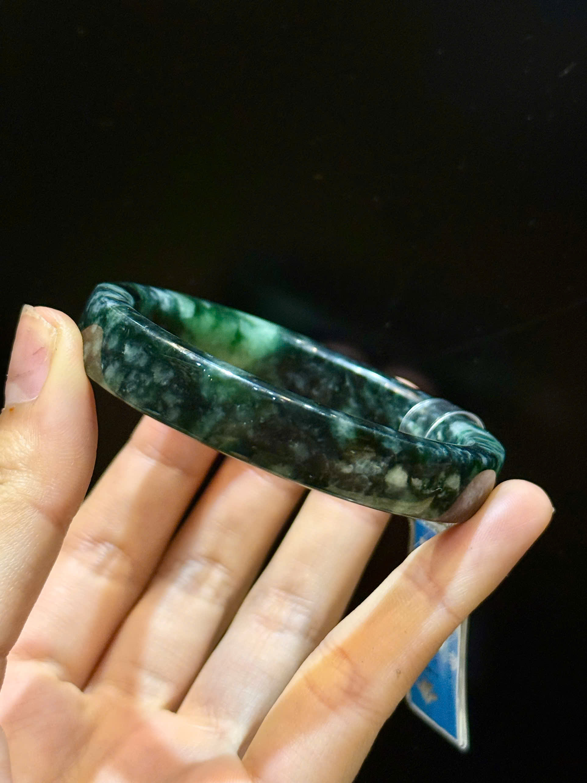 Vòng Bản Liền Ngọc Phỉ Thúy Tuyệt Tác Sang Trọng, Vẹn Tròn Bình An