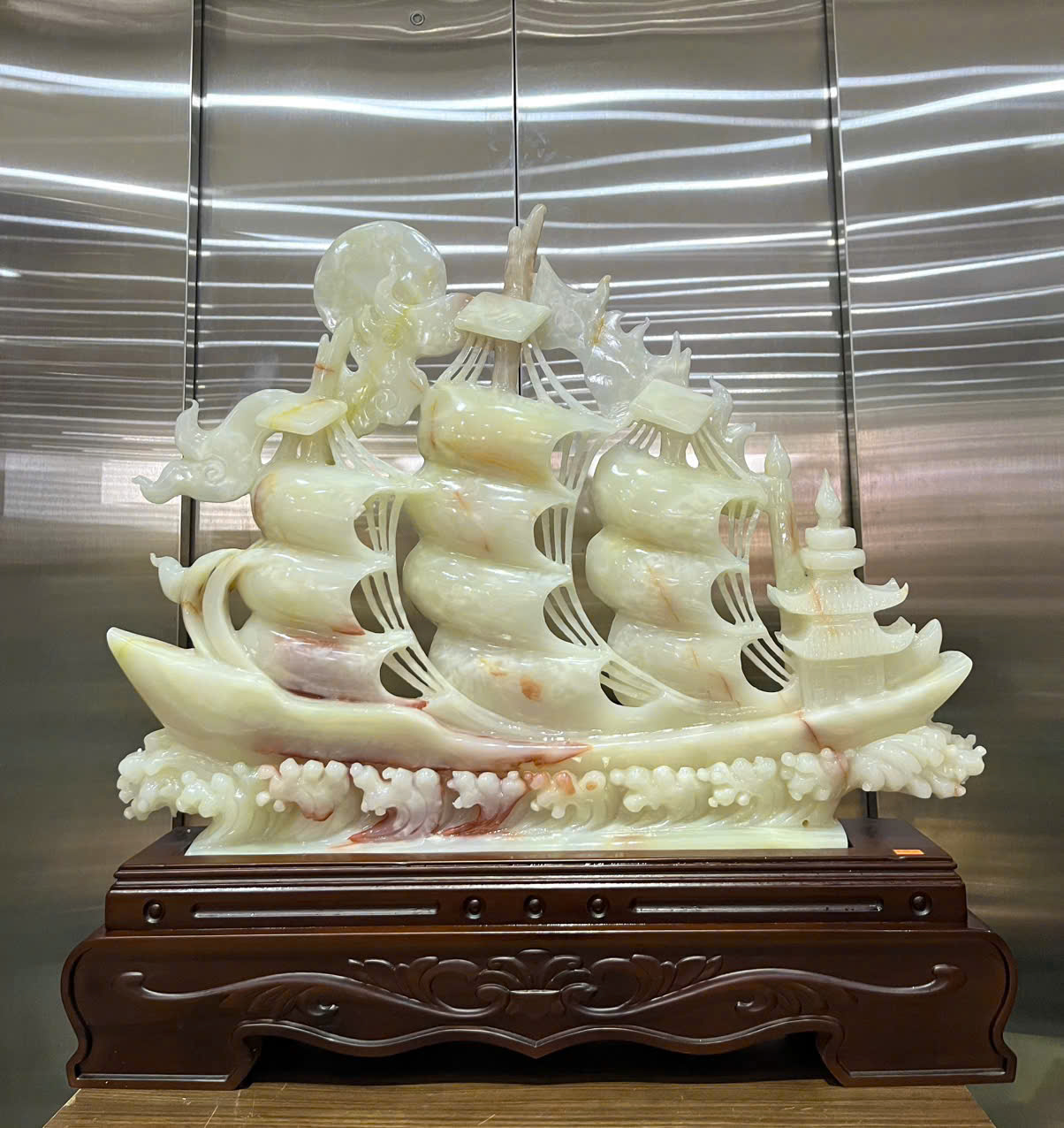 Thuận Buồm Xuôi Gió Ngọc Onyx Huyết Đỉnh Cao Nghệ Thuật Sưu Tầm