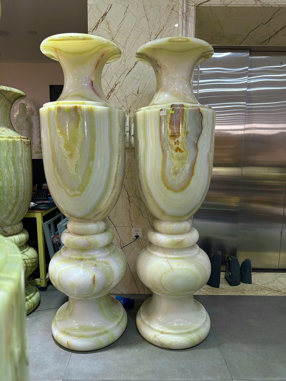 Cặp Lục Bình Ngọc Onyx Đỉnh Cao Trấn Trạch, Khẳng Định Vị Thế Thượng Lưu